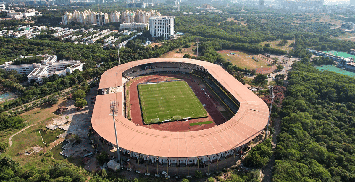 Gachibowli stadium Hyderabad gears up for Intercontinental Cup 2024