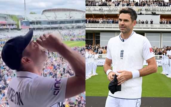 James Anderson spills beans on chugging pint at Lord's balcony after last test hurrah