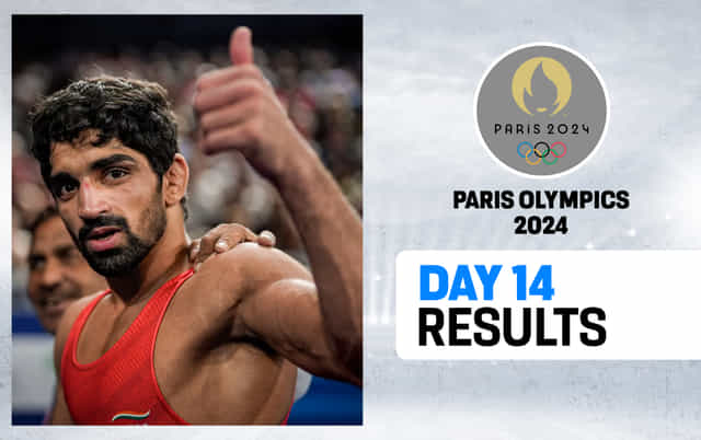 Paris Olympics 2024 Day 14 Results: Aman Sehrawat wins bronze; Indian relay teams disappoint