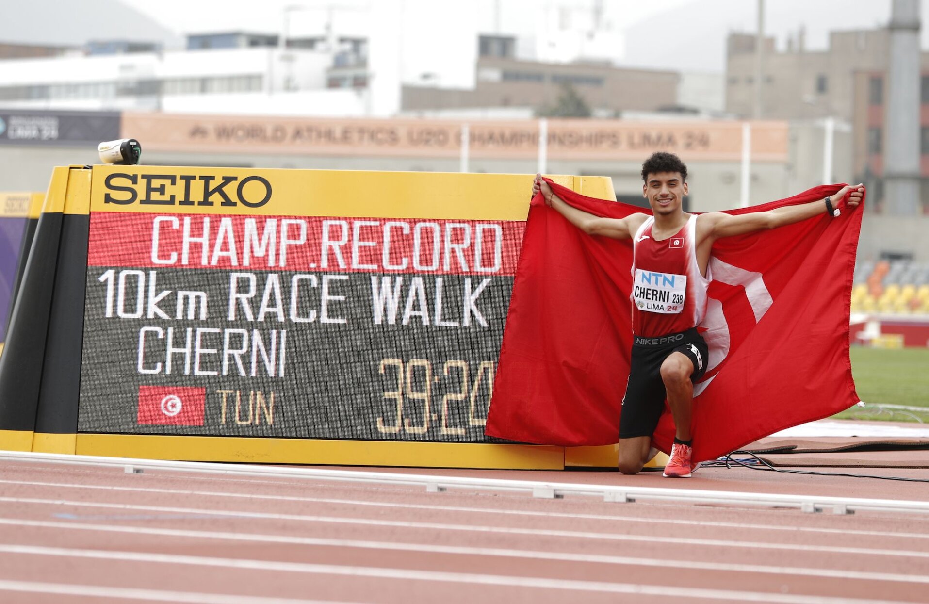 Campeonato Mundial de Atletismo Sub20 2024 el tunecino Rayen Cherni