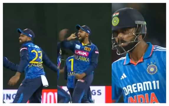 ICYMI!! [Watch] Sadeera Samarawickrama gives an aggressive send-off to Virat Kohli in 3rd SL vs IND ODI