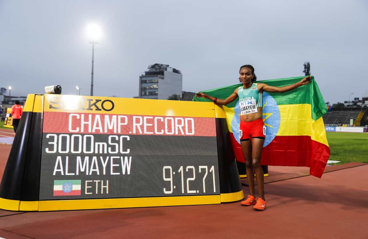 World Athletics U20 Championships 2024: Ethiopia's Sembo Almayew wins gold in women's 3000m steeplechase, breaks C'ship record
