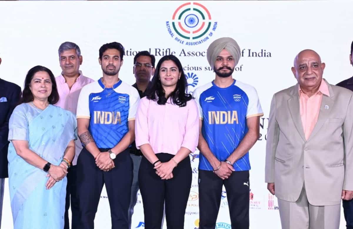 NRAI felicitates Paris Olympics medallists Manu Bhaker, Sarabjot Singh, Swapnil Kusale