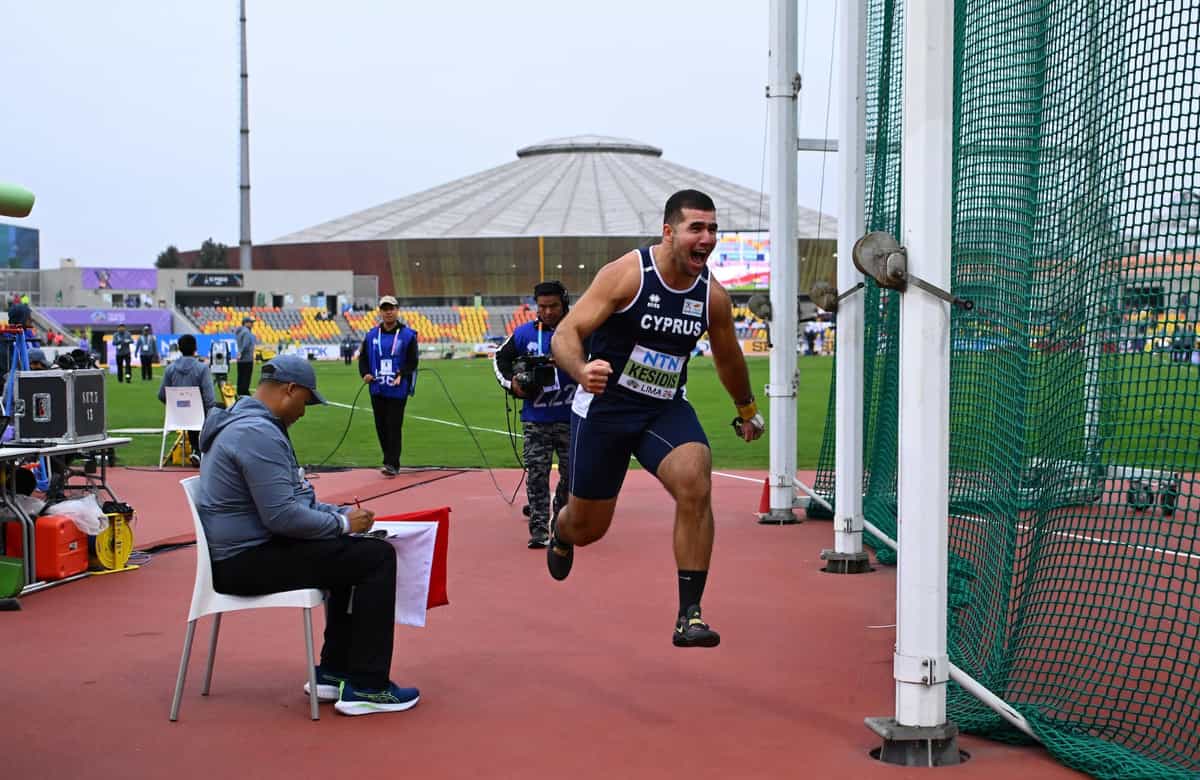 World Athletics U20 Championships 2024: losif Kesidis claims gold for Cyprus in men's hammer throw