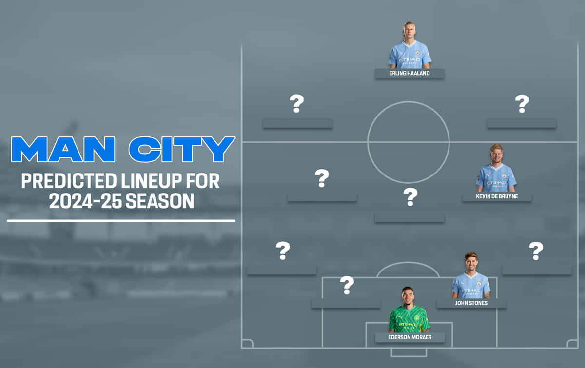 Manchester City predicted lineup for Premier League 2024-25 season