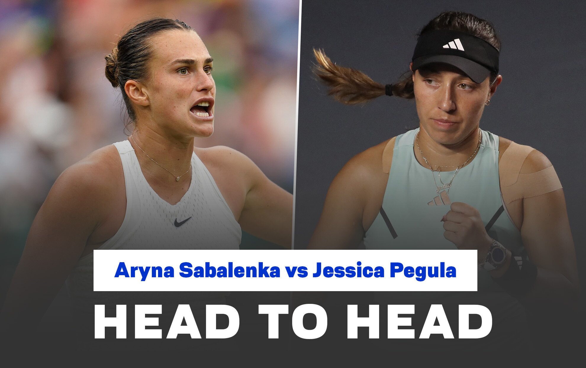 Aryna Sabalenka vs Jessica Pegula headtohead record, last five meetings