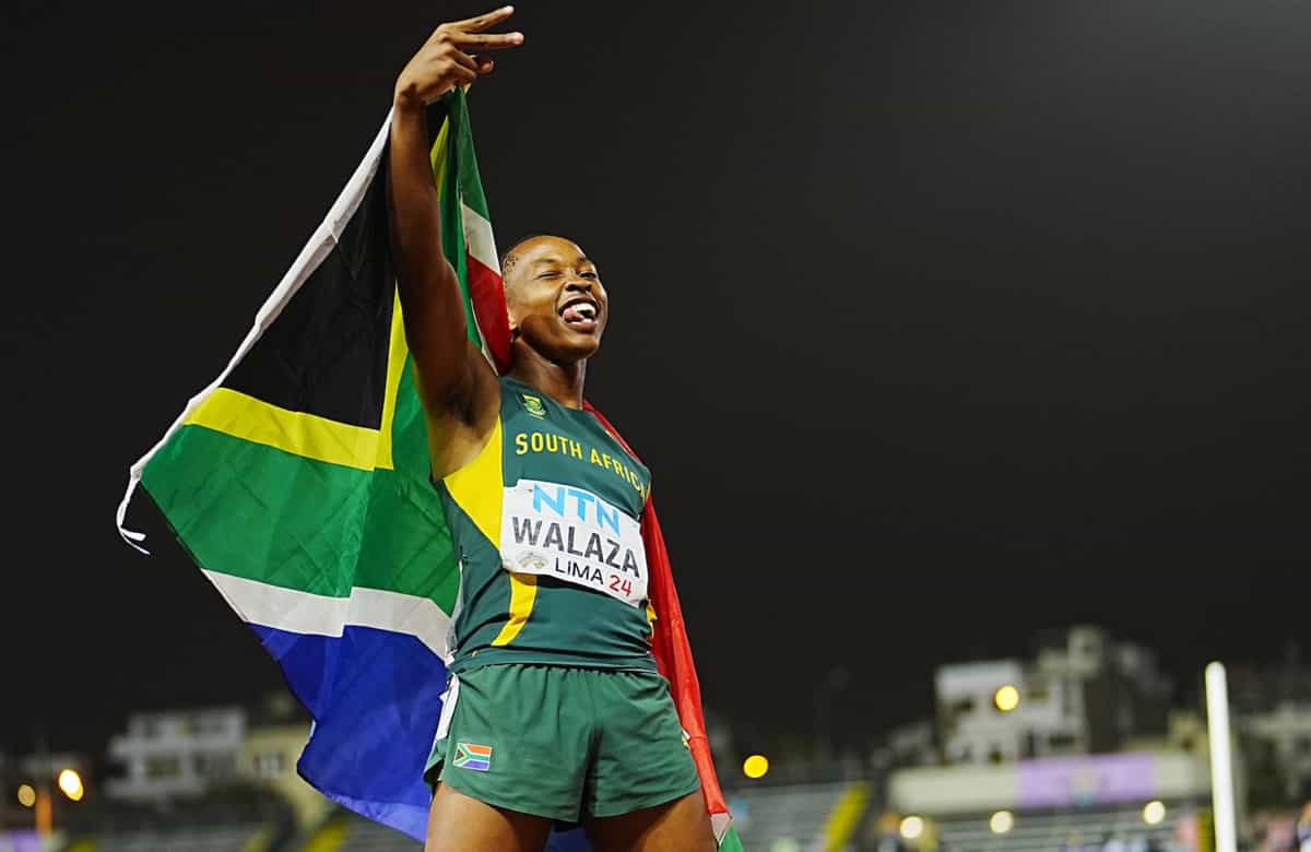 World Athletics U20 Championships 2024: South Africa's Bayanda Walaza wins 200m gold, completes sprint double