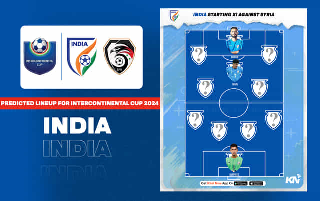India's predicted lineup for Syria clash in Intercontinental Cup 2024