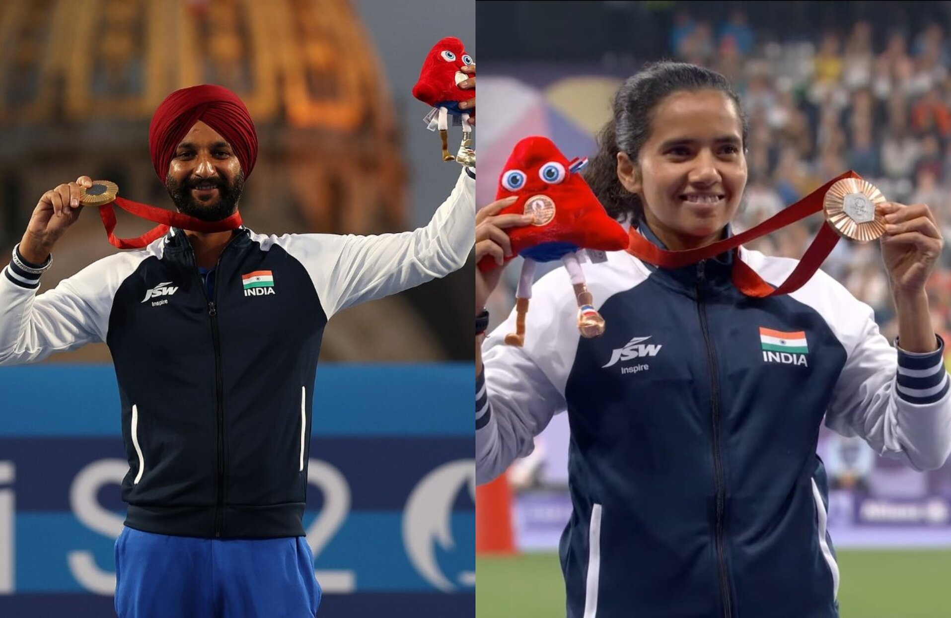 Paris Paralympics 2025 Closing Ceremony Harvinder Singh, Preethi Pal