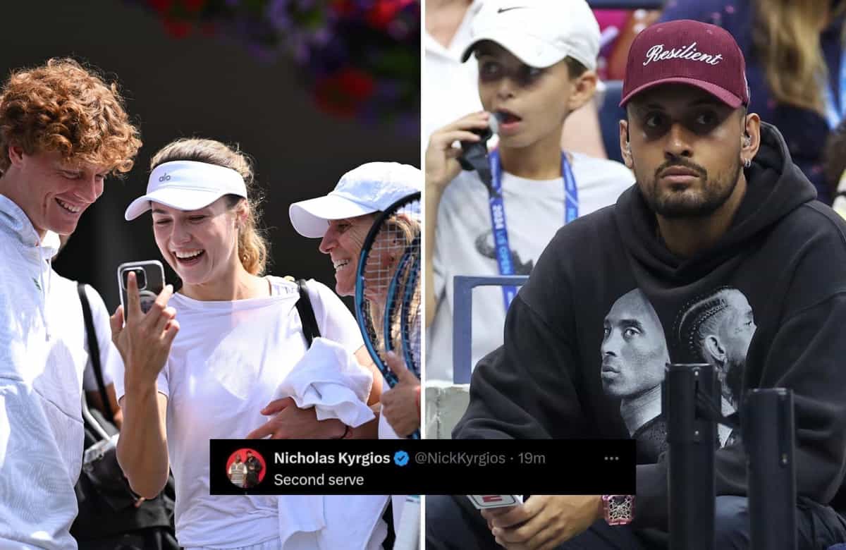 Nick Kyrgios receives backlash for 'second serve' comment on Anna Kalinskaya, Jannik Sinner's girlfriend