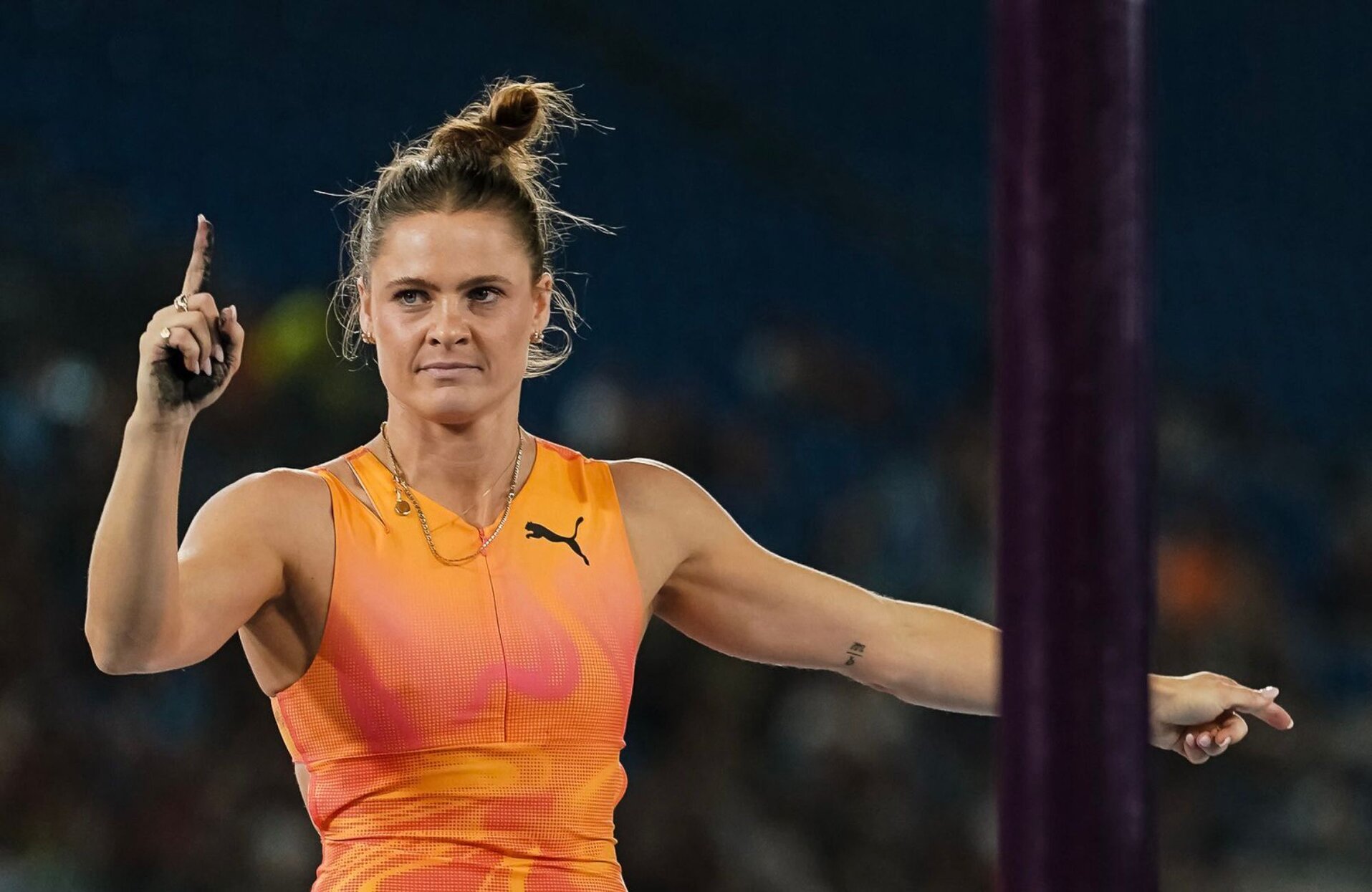 Zurich Diamond League 2024 Nina Kennedy wins women's pole vault