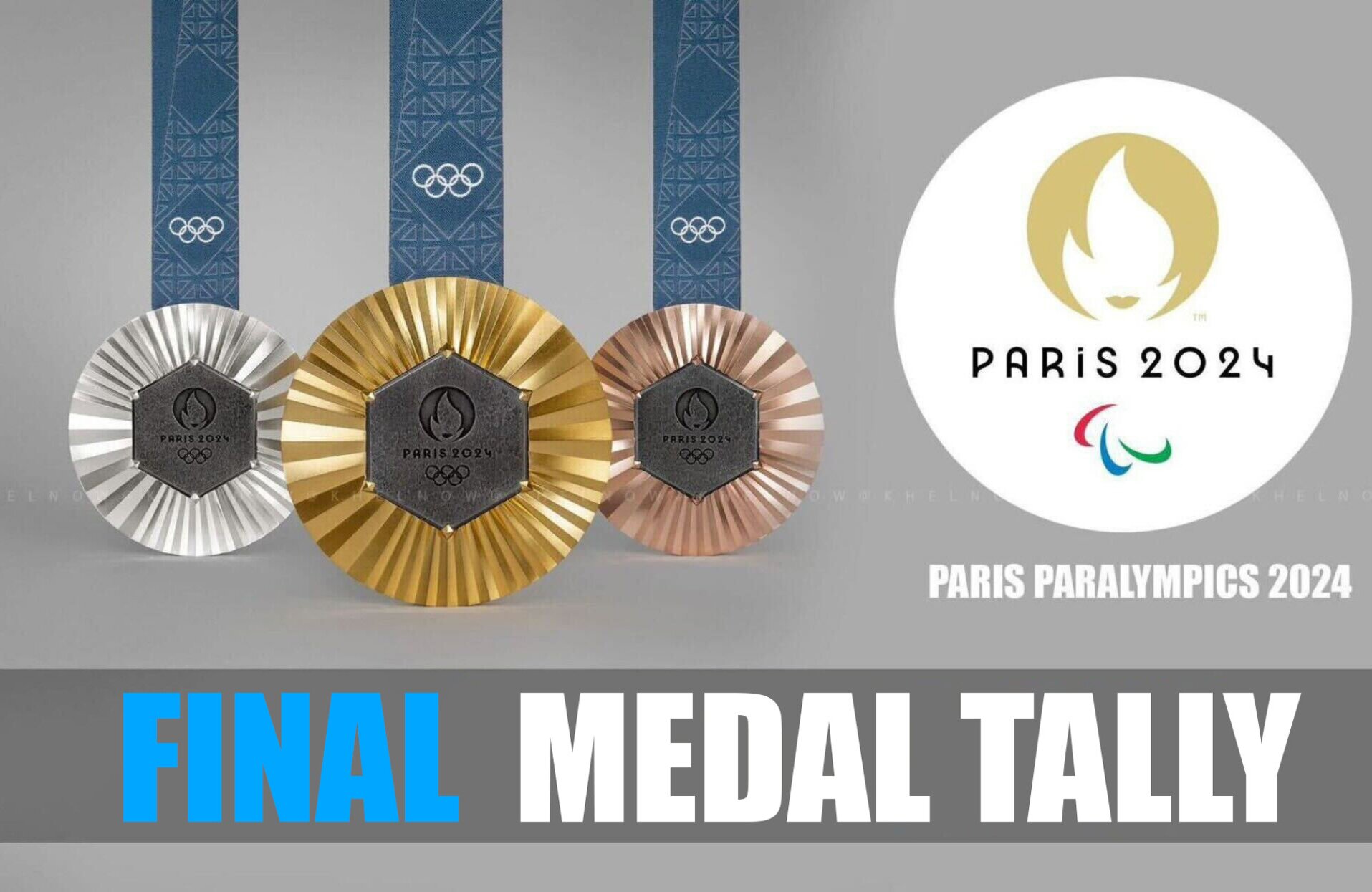 Paris Paralympics 2024 updated final medal tally