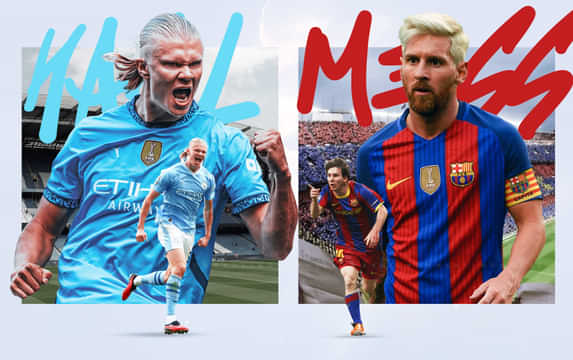 Erling Haaland vs Lionel Messi: Stats comparison at age of 24
