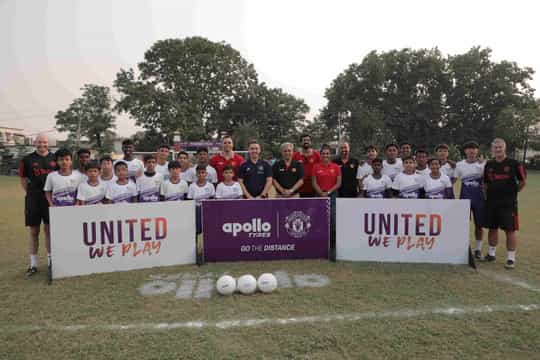 Apollo Tyres and Manchester United conduct record breaking fourth season of United We Play in Gary Neville's presence