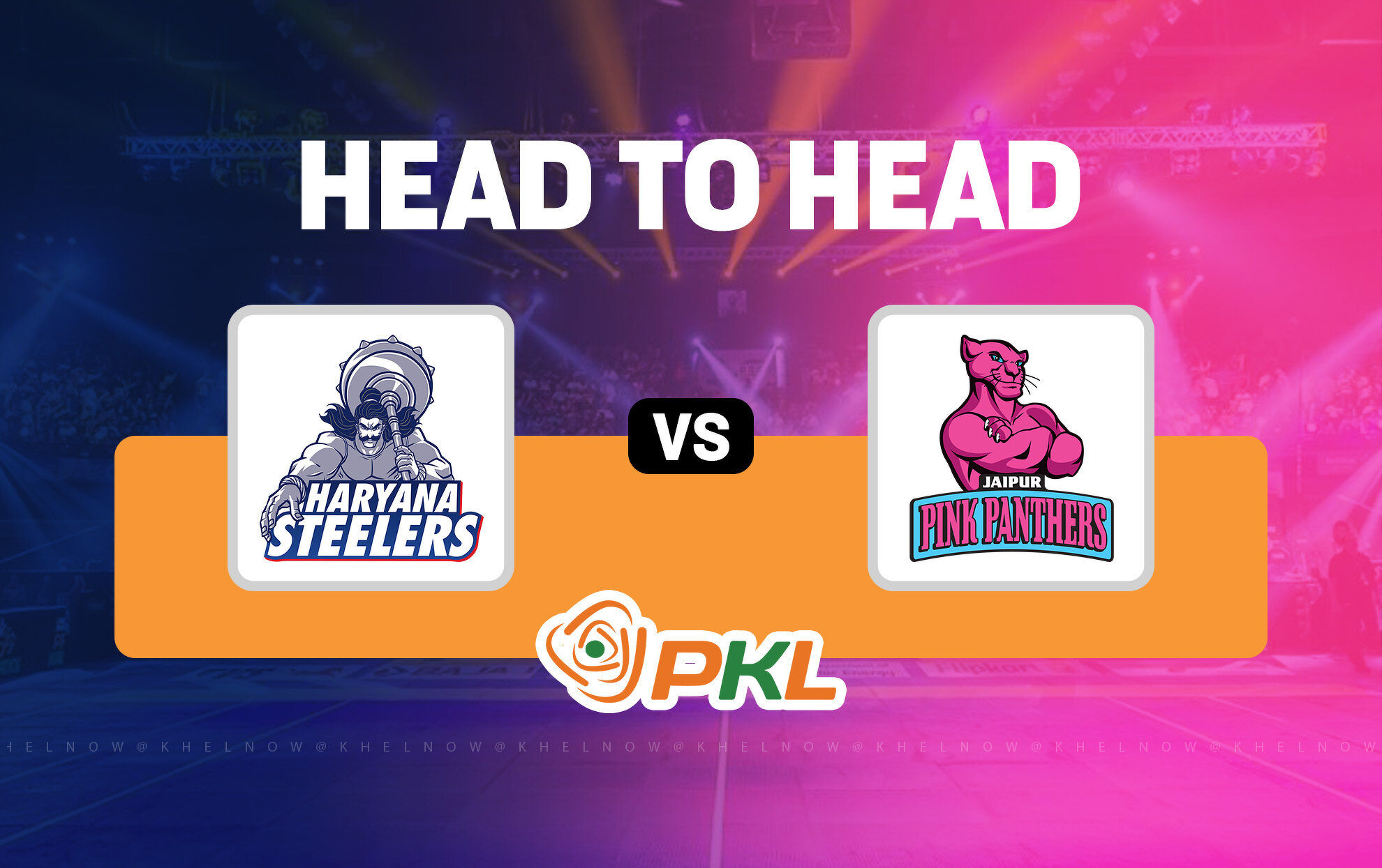 Haryana Steelers vs Jaipur Pink Panthers All time HeadtoHead record