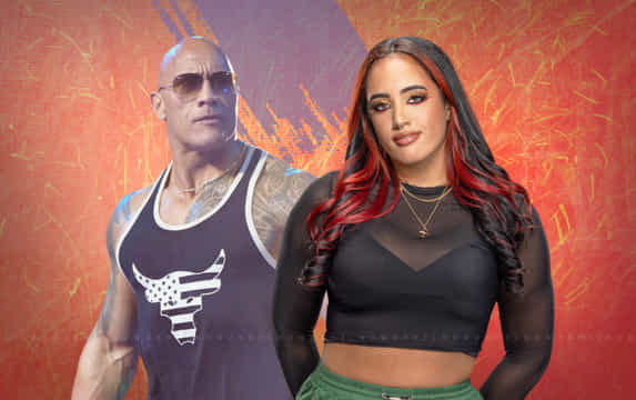 The Rock and his daughter Ava WWE