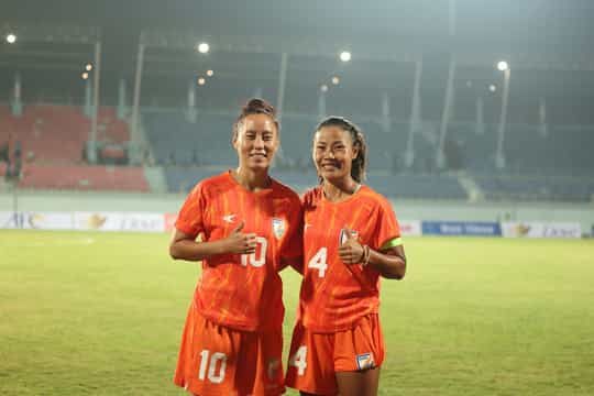 Bala Devi pays emotional tribute to her late father with 50th international goal