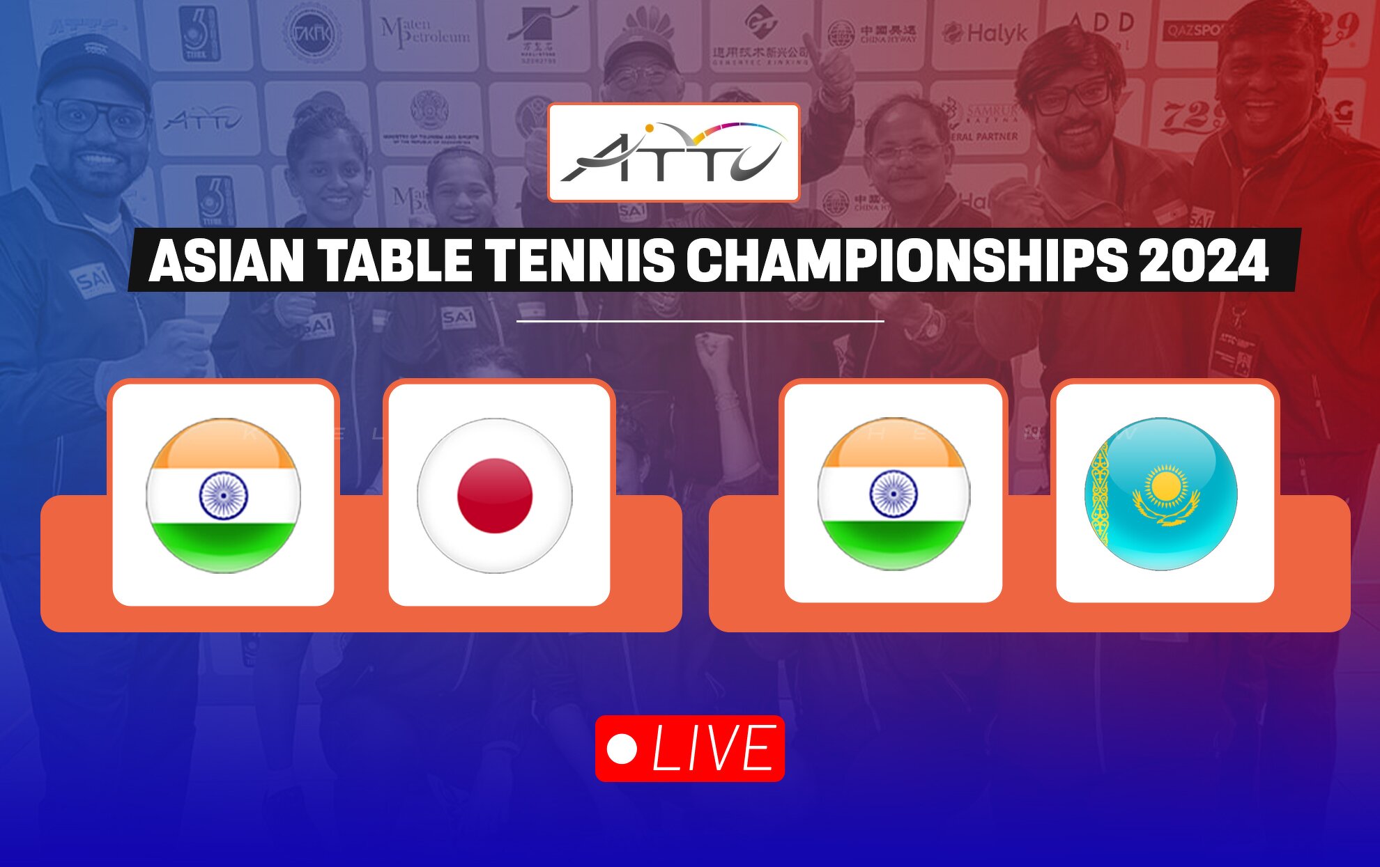 Asian Table Tennis Championships 2024 Day 3 Live