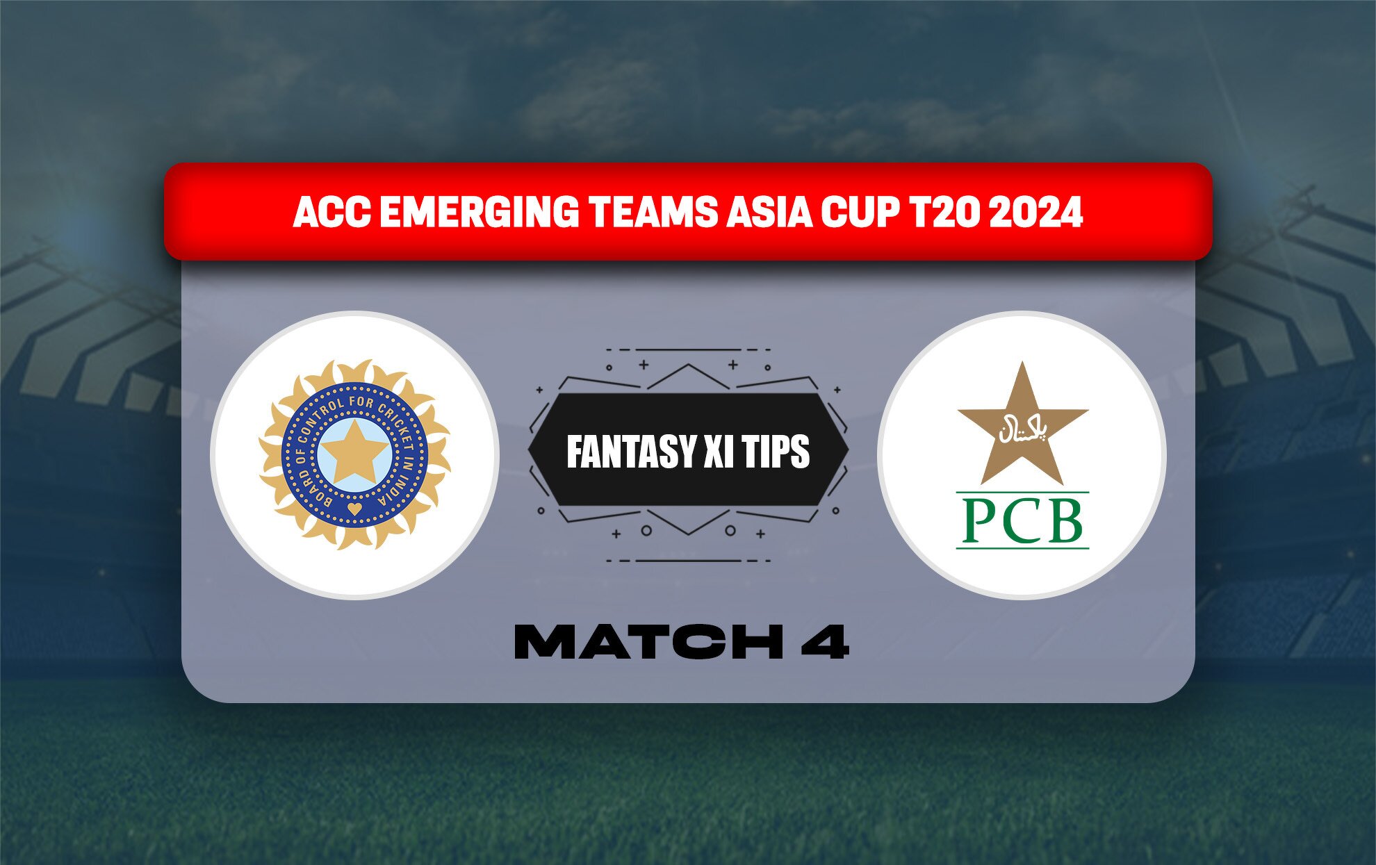 INDA vs PKA Dream11 Prediction Today Match 4 Asian Men's T20 Emerging