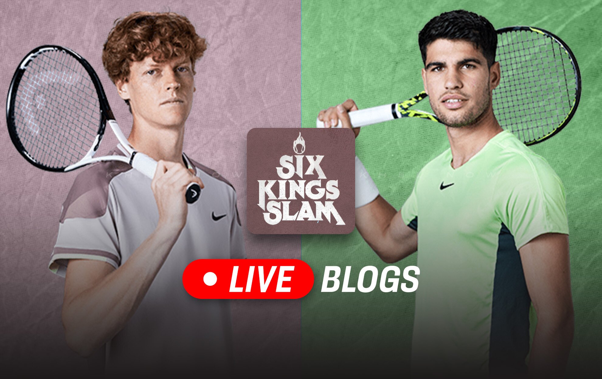 Jannik Sinner vs Carlos Alcaraz Live Updates, Six Kings Slam 2024