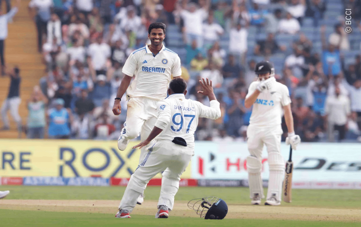 IND vs NZ: "Focused on hitting the right areas," Washington Sundar after 7/59 vs New Zealand in Pune test