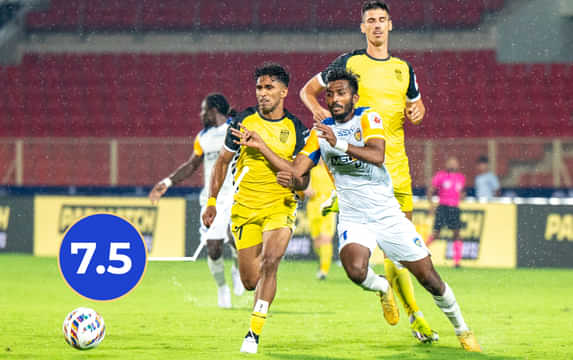 Hyderabad FC vs Chennaiyin FC Player Ratings: Alex Saji, Rabeeh shine; Murgaokar, Kiyan disappont | ISL 2024-25
