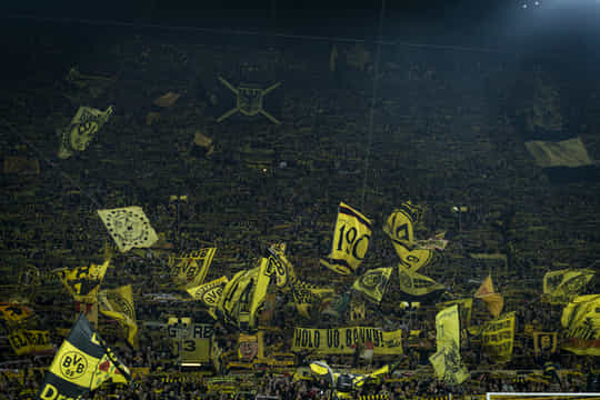 What is the famous 'Yellow Wall' of Borussia Dortmund?
