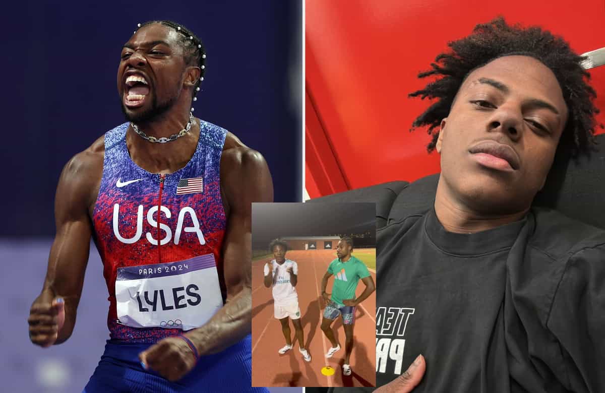 (Watch) IShowSpeed almost beats Olympic champion Noah Lyles in sprint, loses $100K bet