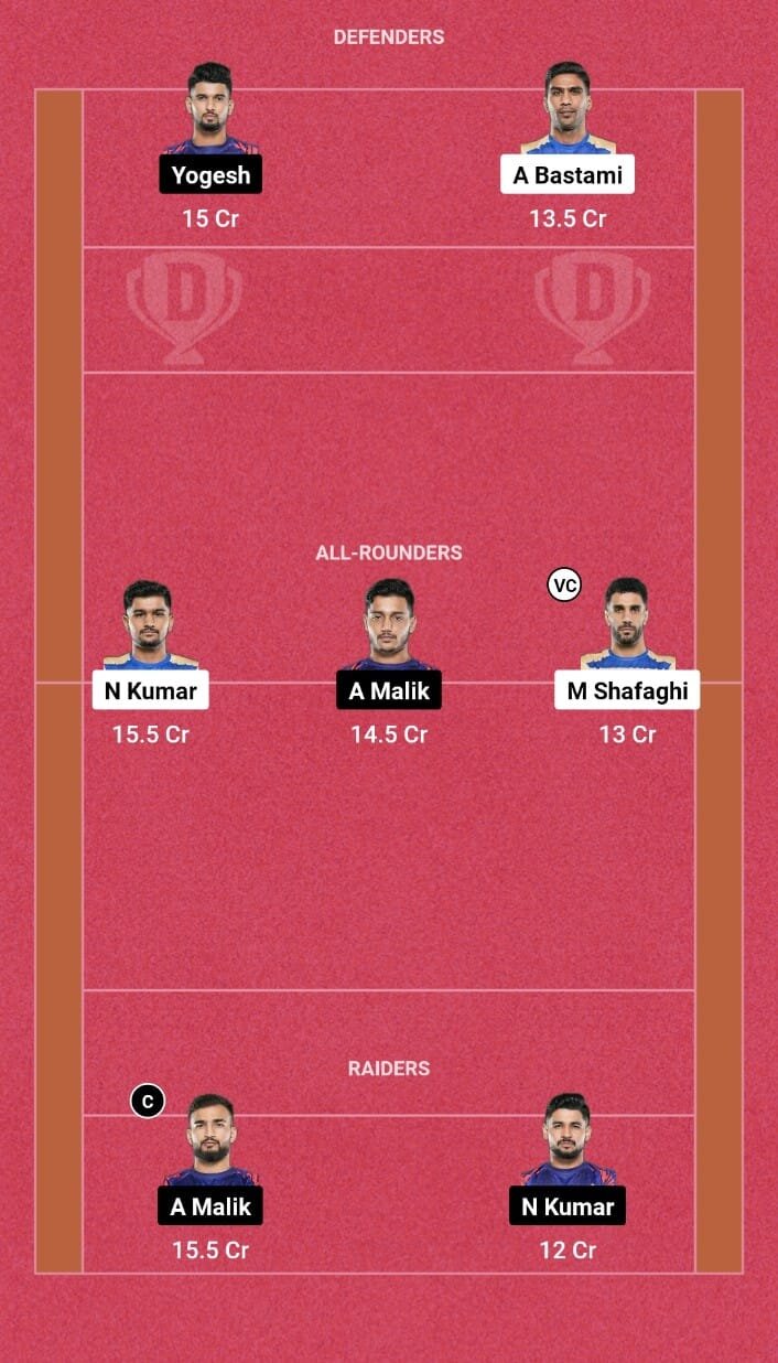 TAM vs DEL Dream11 Team