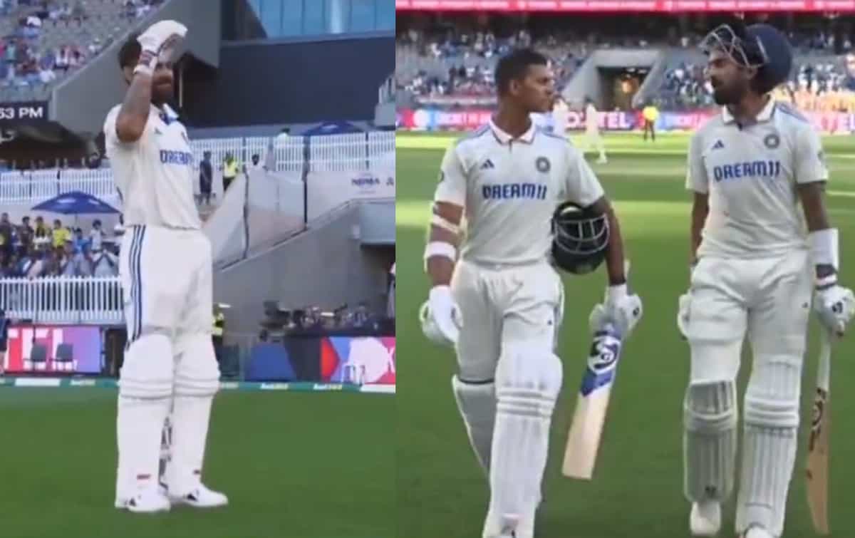 [Watch] Virat Kohli salutes Yashasvi Jaiswal and KL Rahul for their opening stand in Perth test