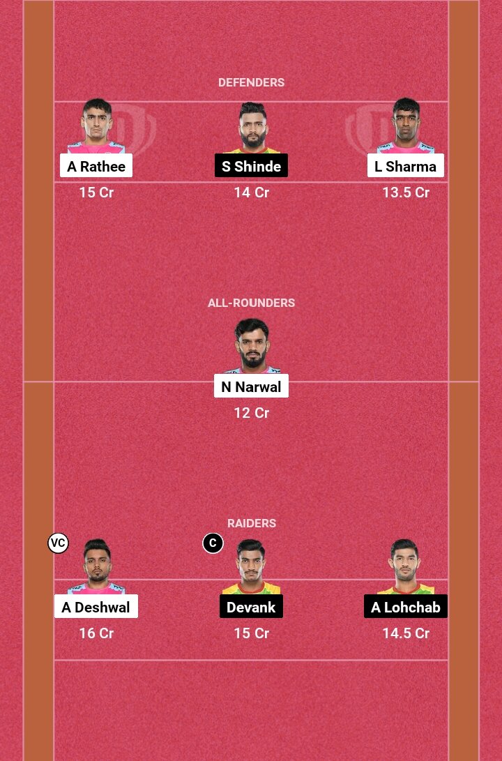 JAI vs PAT DREAM11 