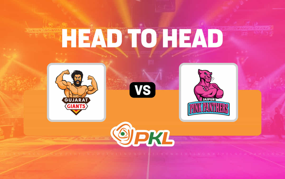 Gujarat Giants vs Jaipur Pink Panthers: All time Head-to-Head record in Pro Kabaddi