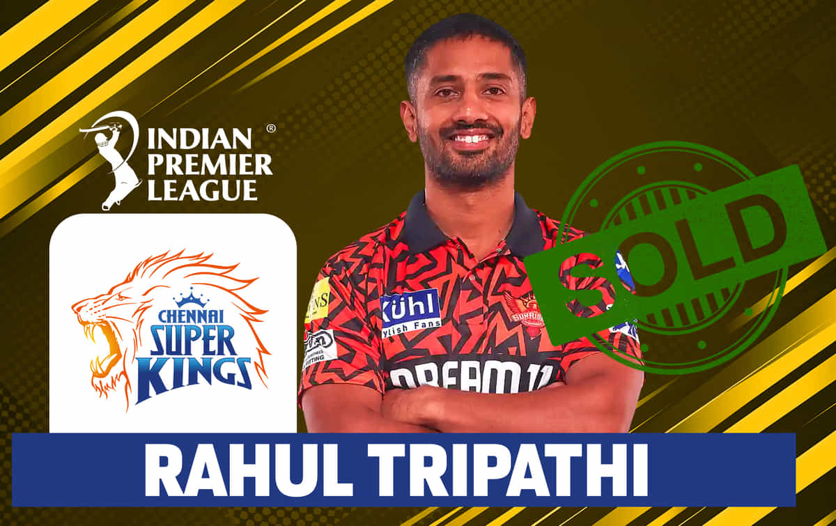 IPL 2025 mega auction: Rahul Tripathi to unite with MS Dhoni as CSK buy India star for 3.4 crores