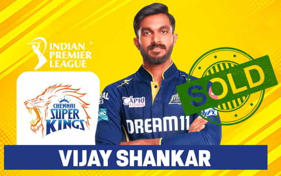 IPL 2025 mega auction: CSK rope in local boy Vijay Shankar for 1.2 crores