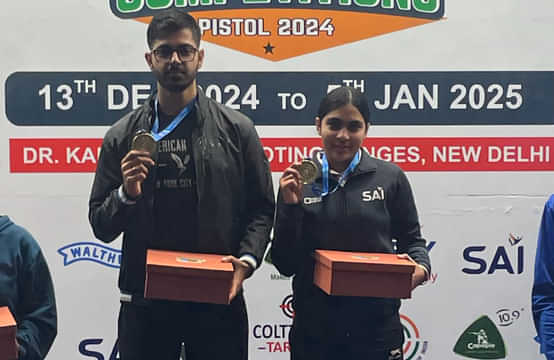 Haryana teenager Suruchi wins fourth gold at National Shooting Championship, partners with Samrat Rana to win 10m Air Pistol Mixed Team gold