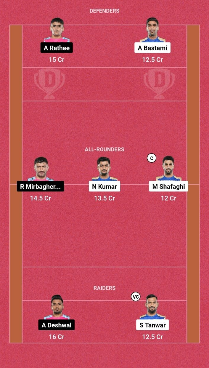 TAM vs JAI  Dream11 Team