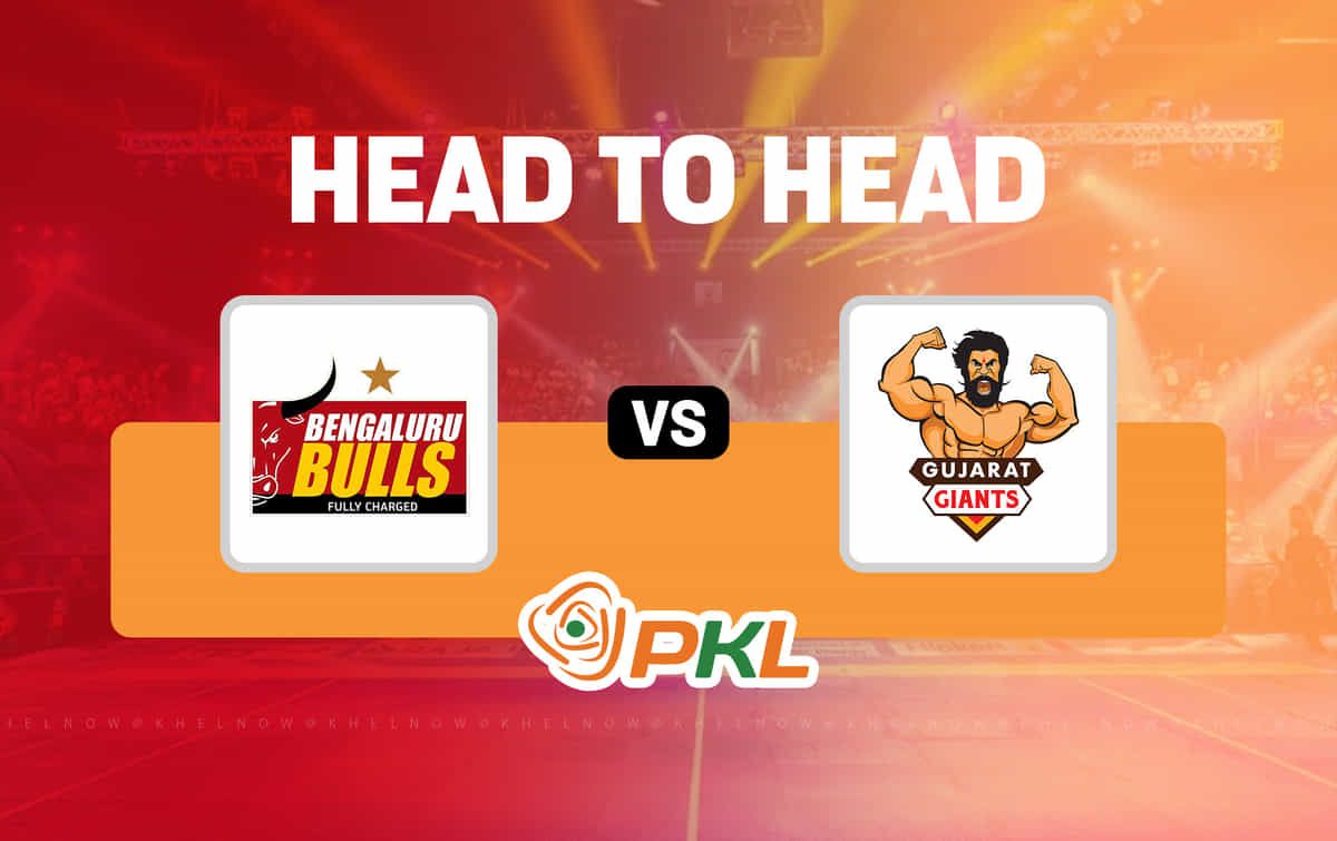 Bengaluru Bulls vs Gujarat Giants: All time Head-to-Head record in Pro Kabaddi