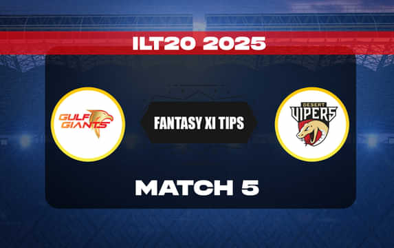 GG vs DV Dream11 Prediction, Dream11 Playing XI, Today Match 5, ILT20 2025