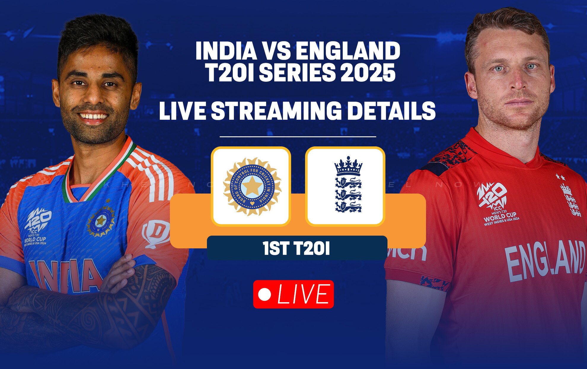 IND vs ENG Live streaming details, when and where to watch 1st T20I of