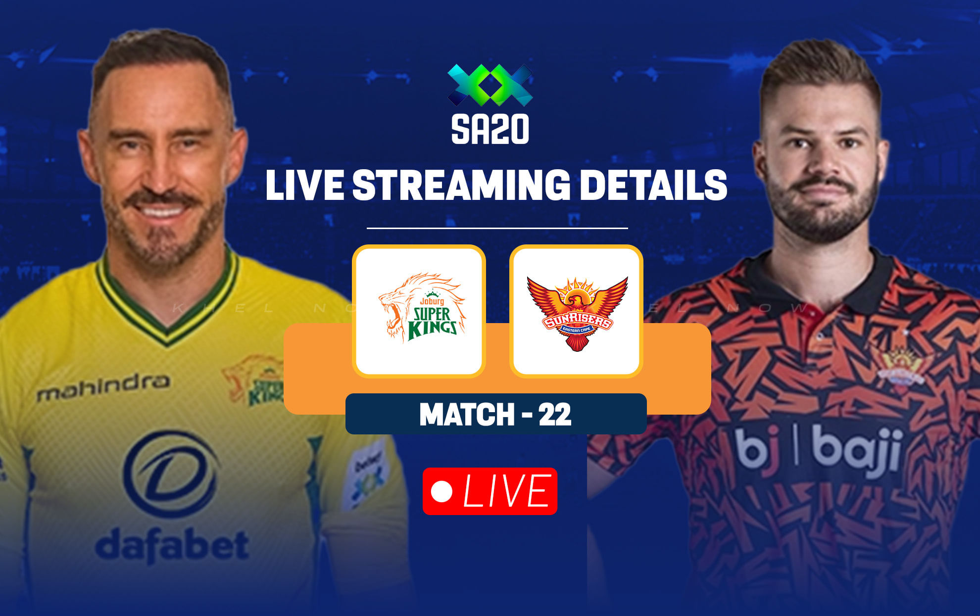 JSK vs SEC: Live streaming details, when and where to watch match 22 of SA20 2025
