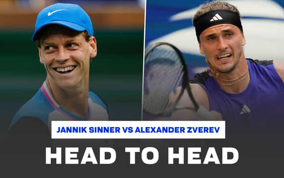 Jannik Sinner vs Alexander Zverev head-to-head record