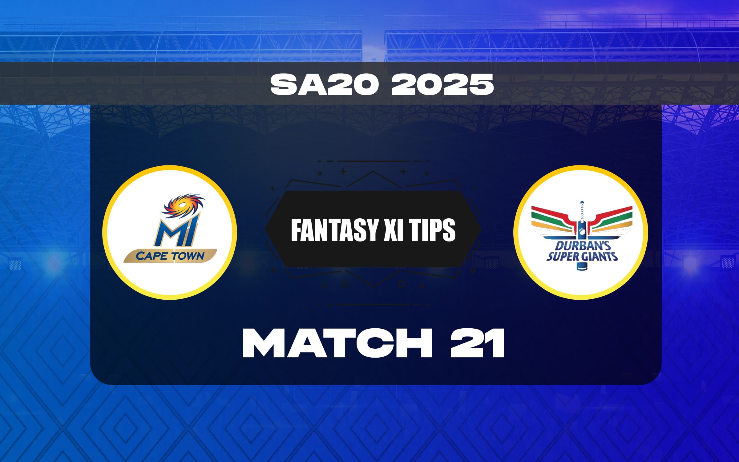 MICT vs DSG Dream11 Prediction, Dream11 Playing XI, Today Match 21, SA20 2025