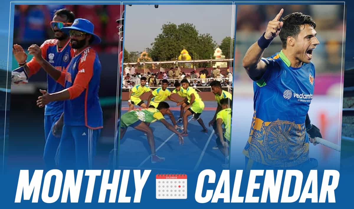 Indian Sports Calendar January 2025: England Tour of India, Kabaddi Nationals, Hockey India League and more events to watch