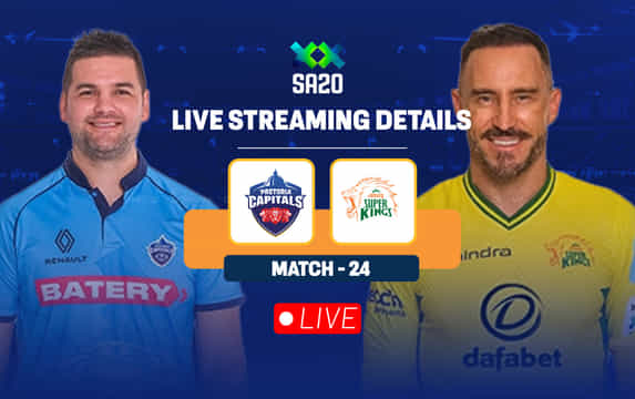 PC vs JSK: Live streaming details, when and where to watch match 24 of SA20 2025