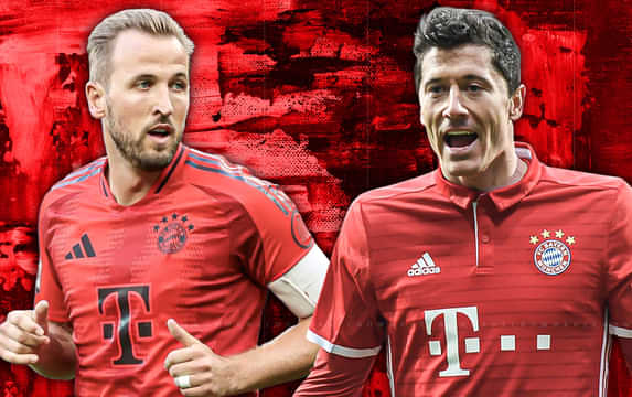 Bayern star Kingsley Coman reveals difference between playing with Harry Kane & Robert Lewandowski
