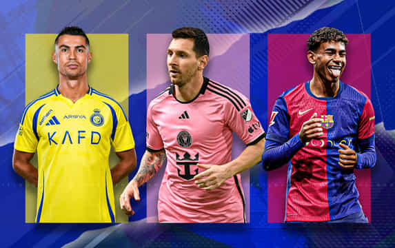 Comparing Cristiano Ronaldo, Lionel Messi & Lamine Yamal stats after 100 games