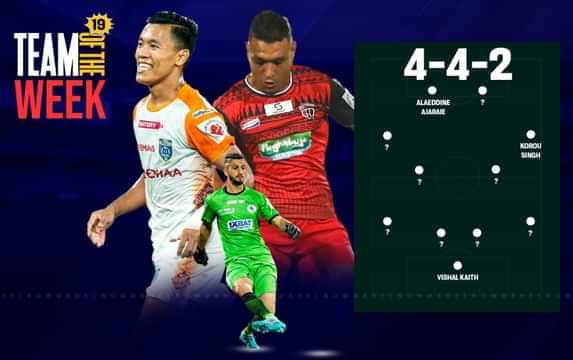 ISL 2024-25: Vishal Kaith, Alaeddine Ajaraie highlight Matchweek 19 Team of the Week