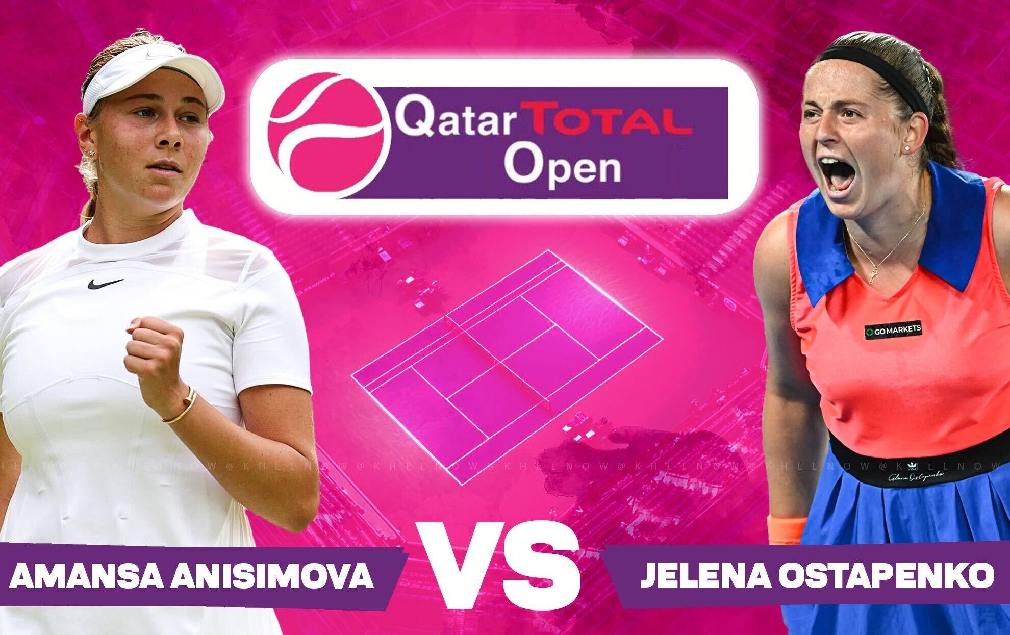 WTA Qatar Open 2025 Where and how to watch Jelena Ostapenko vs Amanda