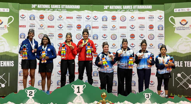 National Games 2025: Maharashtra women & Tamil Nadu men bag gold in table tennis doubles