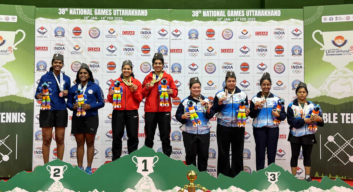 National Games 2025: Maharashtra women & Tamil Nadu men bag gold in table tennis doubles